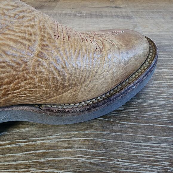 Vintage Tony Lama Kevin Fowler Signed Cowboy Crepe Roper Boots | Women's 6.5B - Picture 5 of 15